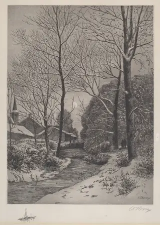 Moonlit Stroll in Winter