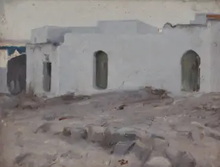 Moorish Buildings on a Cloudy Day