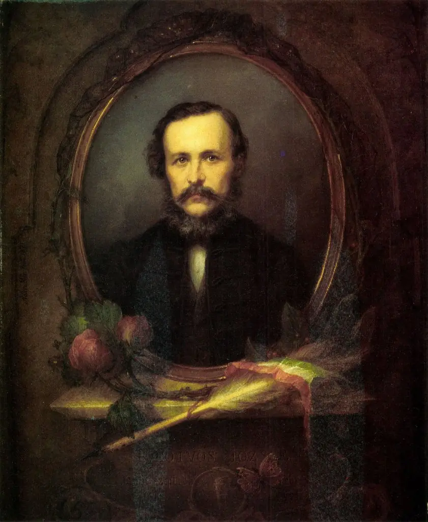 Portrait of József Eötvös, by Mór Adler