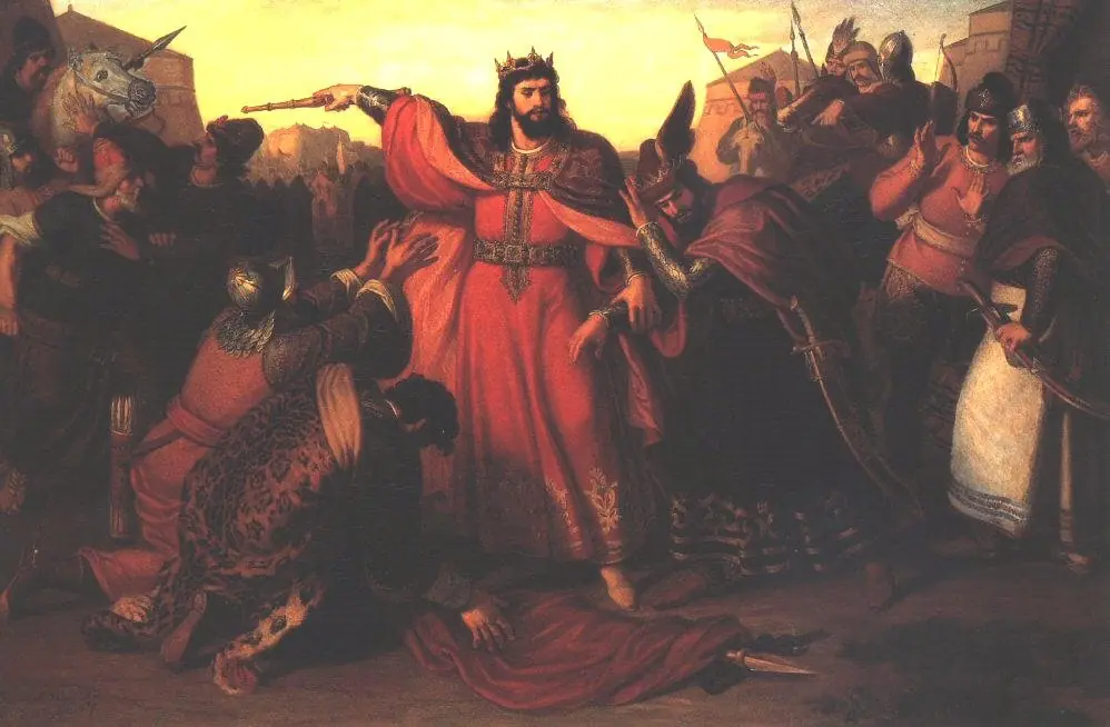 King Imre Captures his Factional Brother, Endre, by Mór Than