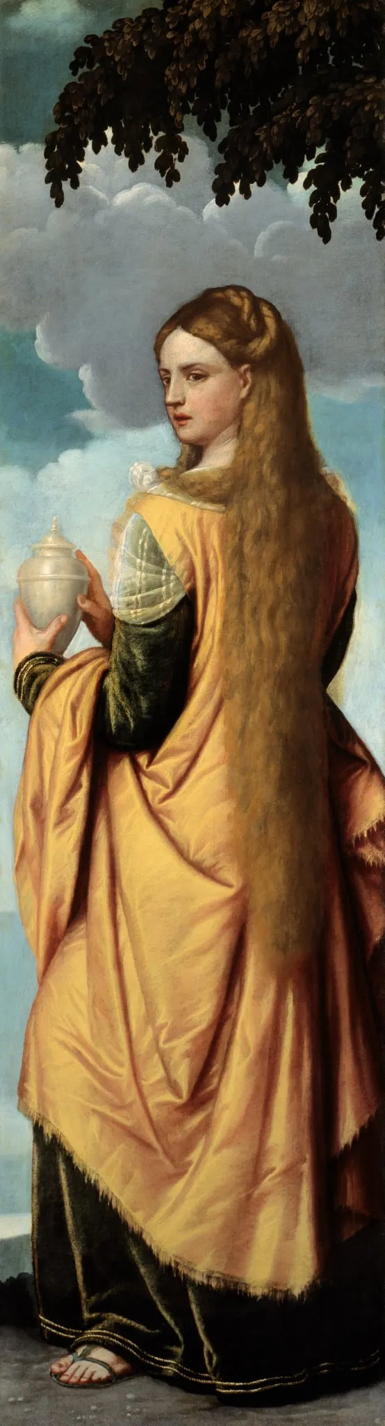 Mary Magdalene, by Moretto da Brescia, oil, 1545