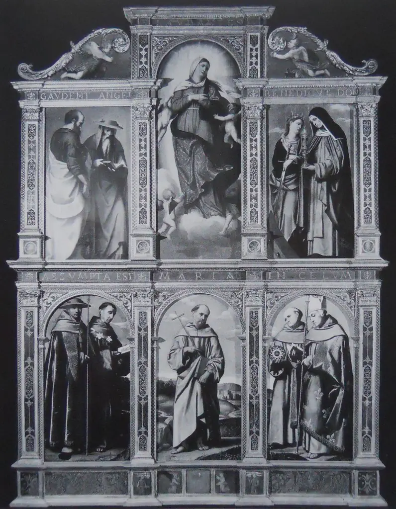 Polyptych of Assumption, by Moretto da Brescia