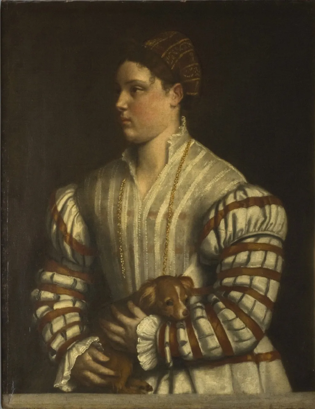 Portrait of Eleonora Averoldi, by Moretto da Brescia, oil, 1530