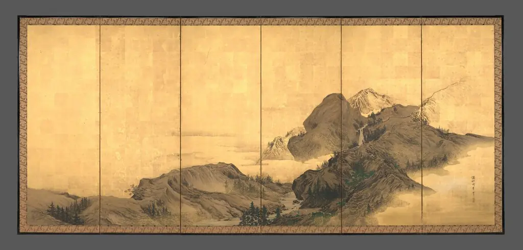 Landscape with Pavilion, by Mori Shūhō