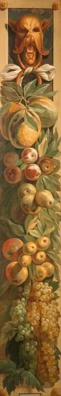 Fruits and Flowers (copy of a painted border in the Palazzo Ducale, Mantua), by Moritz Meurer