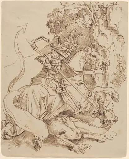 Saint George and the Dragon, by Moritz von Schwind