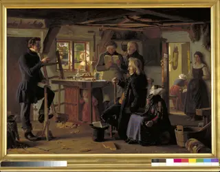 Mormons Visiting a Country Carpenter