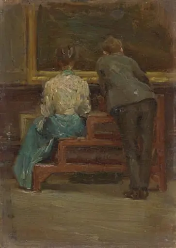 Charles Sheeler and Nina Allender, by Morton Livingston Schamberg