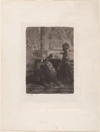 I Fratelli sono al campo [The Men are in the Field], by Mosè Bianchi