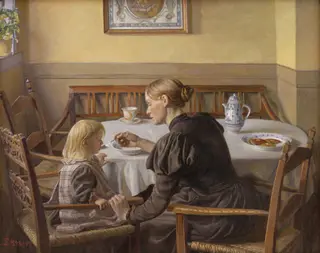 Mother and Child, by Fritz Syberg