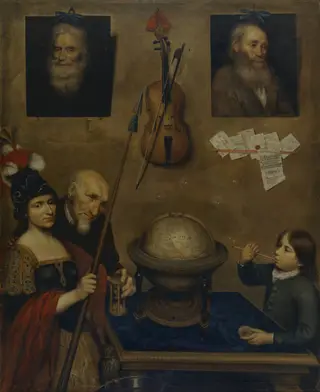Motiv fra Ludvig Holbergs "Jeppe på Bjerget", III akt, 3. scene