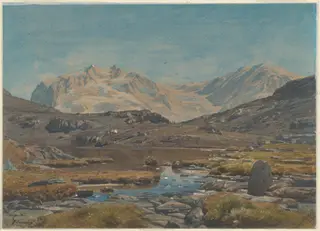 Mountain Landscape, by François-Louis Français