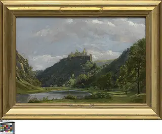 Mountain landscape near Vianden, by Théodore Fourmois