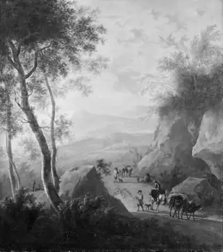 Mountain Landscape with a Natural Gateway