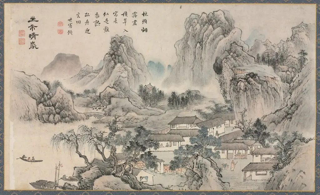 Mountain Market in Clearing Mist, from Eight Views of Xiao-Xiang
