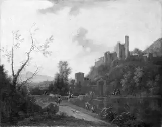 Mountain Scenery with a Castle