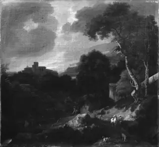 Mountainous Landscape with a Monastery