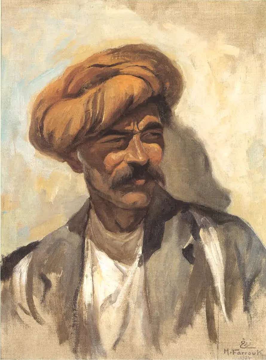 A Kurdish Porter, by Moustafa Farroukh, oil, 1939