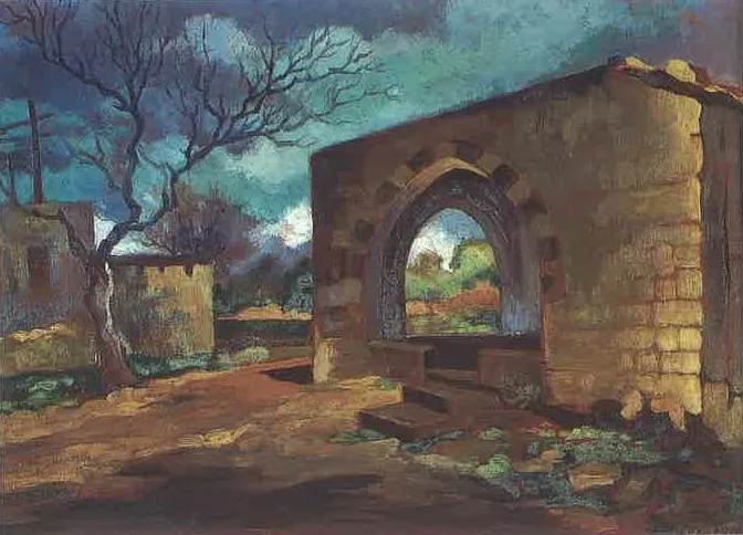 Al-Mrejeh, by Moustafa Farroukh, oil, 1939
