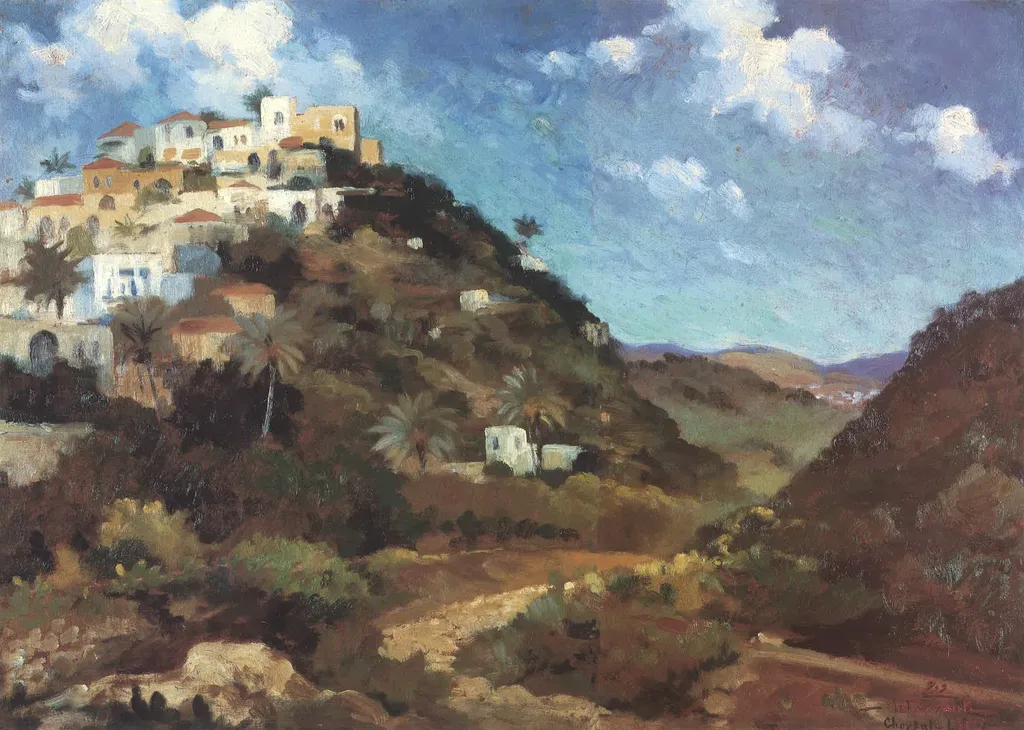 Choueifat: Tallet Al-Oumara, by Moustafa Farroukh, oil, 1939