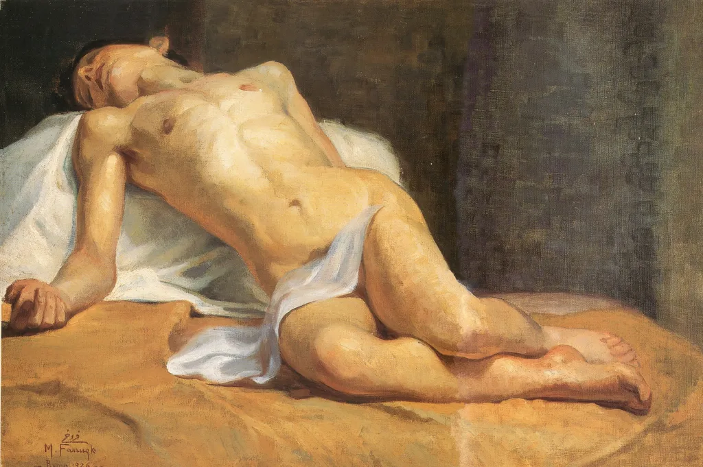 Christ Taken Down From the Cross, by Moustafa Farroukh, oil, 1939