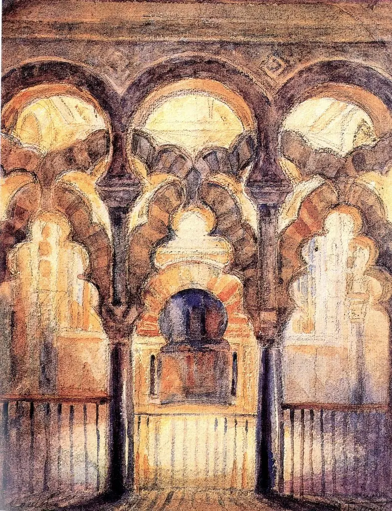 Córdoba, the Grand Mosque's Mihrab, by Moustafa Farroukh
