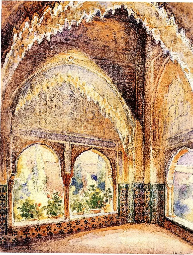 Granada, Alhambra: Lindaraja's Balcony, by Moustafa Farroukh