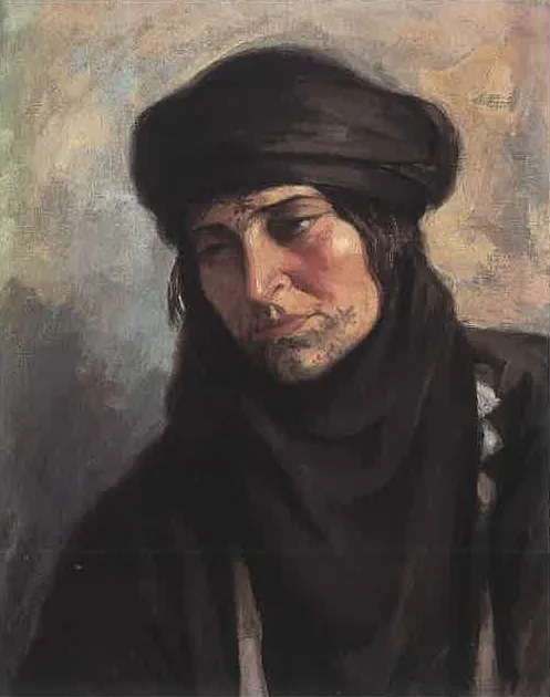 Portrait of a Bedouin Woman, by Moustafa Farroukh, oil, 1939