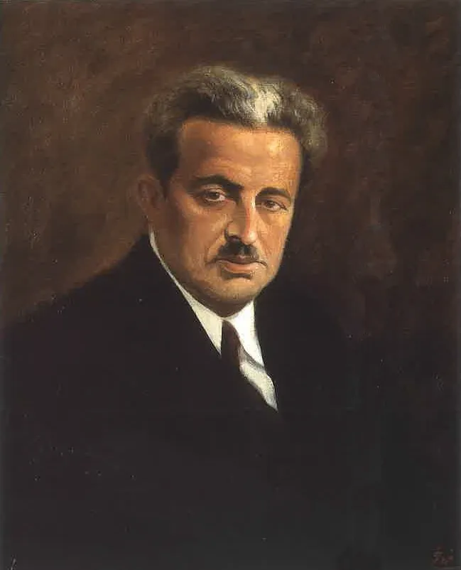 Portrait of Amin Al-Rihani, by Moustafa Farroukh, oil, 1939