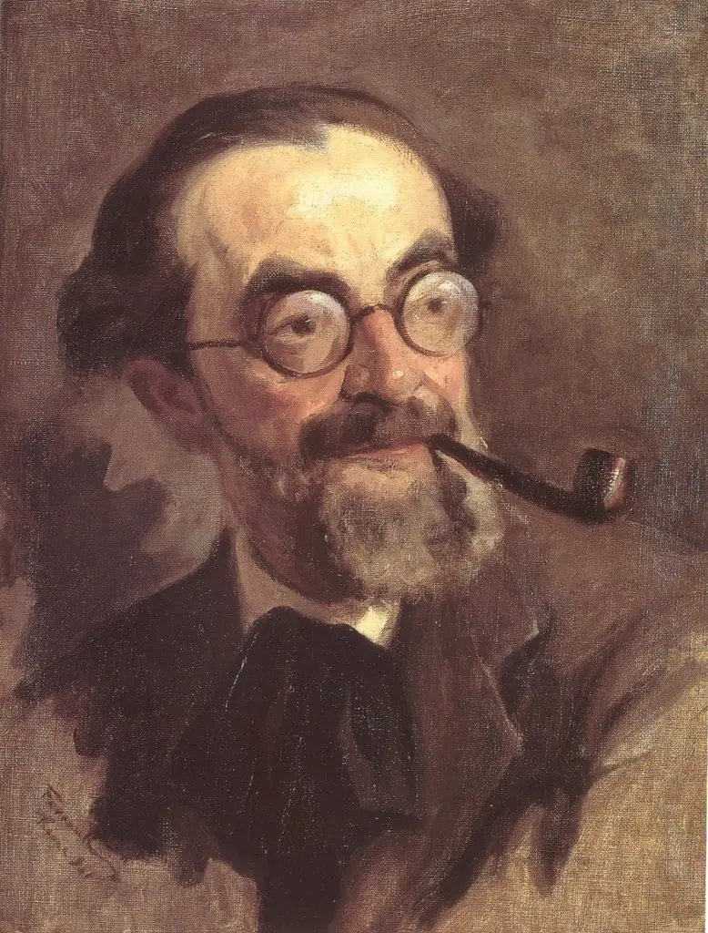 Portrait of Antonino Calcagnadoro, by Moustafa Farroukh