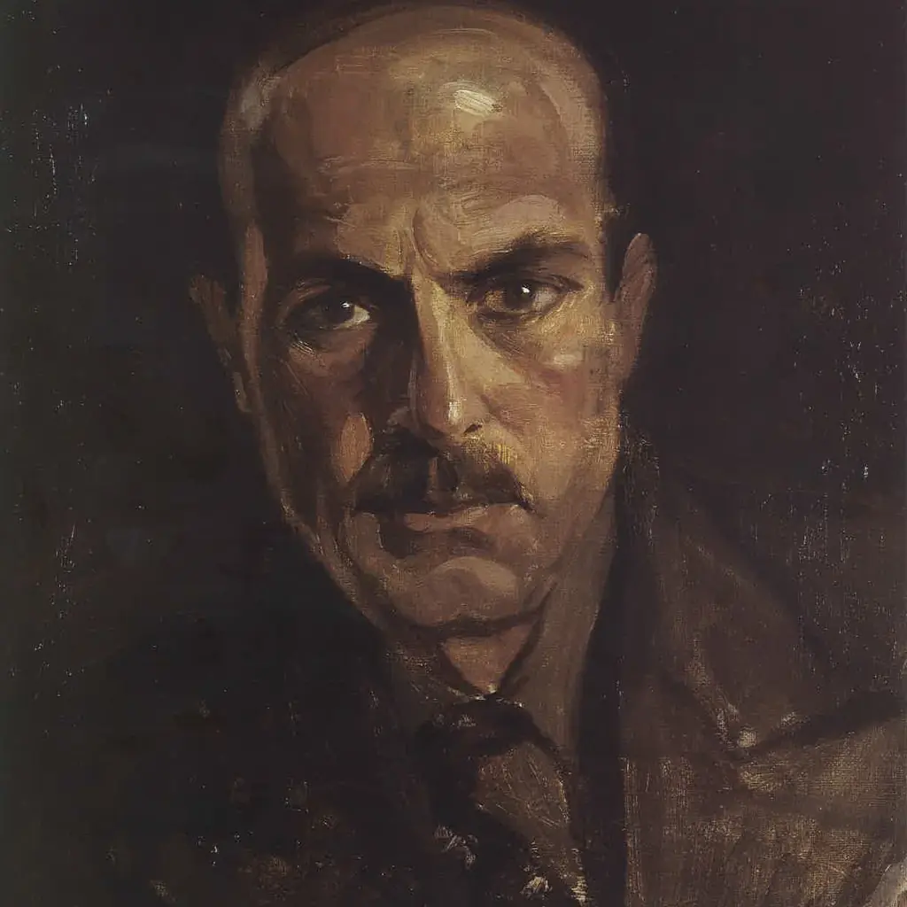 Portrait of Mohammad Salah Beydoun, by Moustafa Farroukh