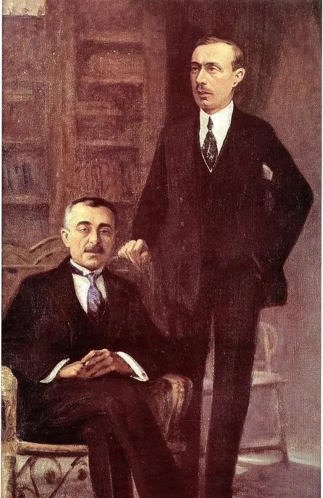 Portraits of Rachid and Ahmad Mukhtar Beyhum, by Moustafa Farroukh, 1939