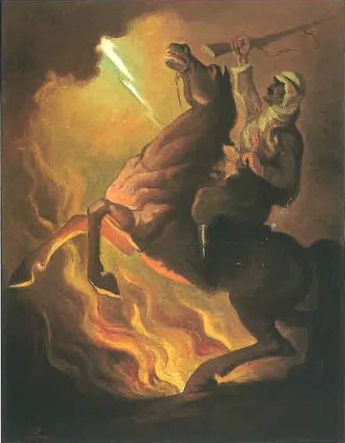 Renaissance, by Moustafa Farroukh, oil, 1939