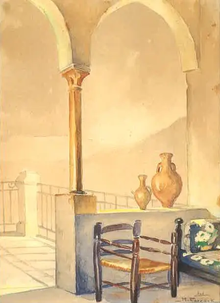 View from Boulos Khauli's House in Bhamdoun Al-Mahatta, by Moustafa Farroukh