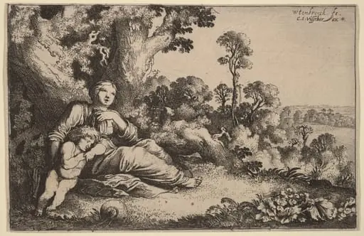 Hagar in the Desert, by Moyses van Uyttenbroeck