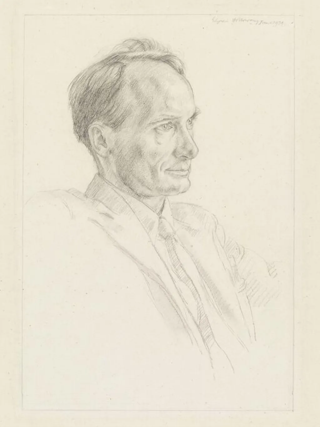 Portrait of A. W. Wheen, by Mr Edgar Holloway, 1934