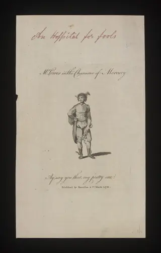 Mr Lee Lewes in the character of Mercury
