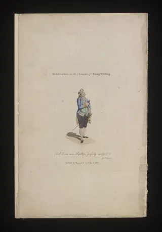 Mr Lee Lewes in the character of Young Wilding
