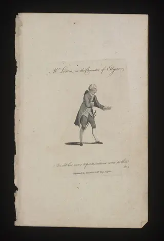 Mr Lewis in the character of Edgar