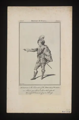Mr. Lewis in the character of the Prince of Wales