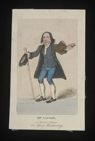 Mr Liston as Dominie Sampson in Guy Mannering