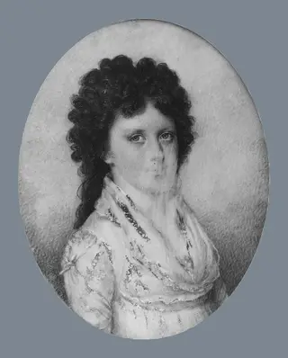 Mrs. James G. Almy (Myra Eliot), by Edward Greene Malbone