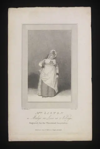 Mrs Liston as Madge in Love in a Village