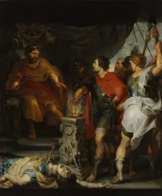Mucius Scaevola before Lars Porsenna