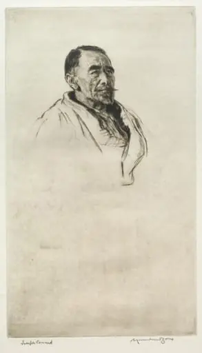 Arthur Joseph Conrad, by Muirhead Bone