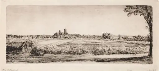 Ely Cathedral, by Muirhead Bone