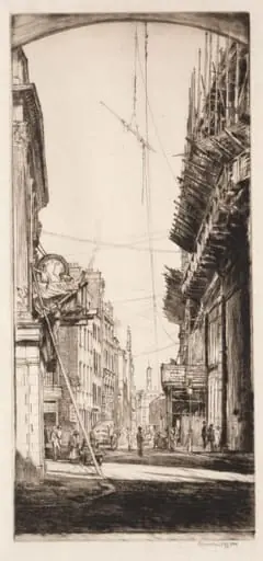 Liberty's Clock, by Muirhead Bone