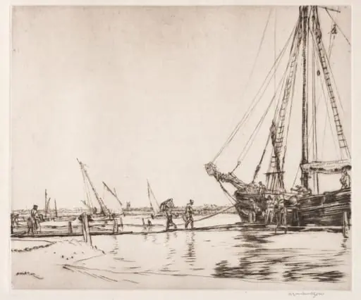 Moy, Ireland, by Muirhead Bone