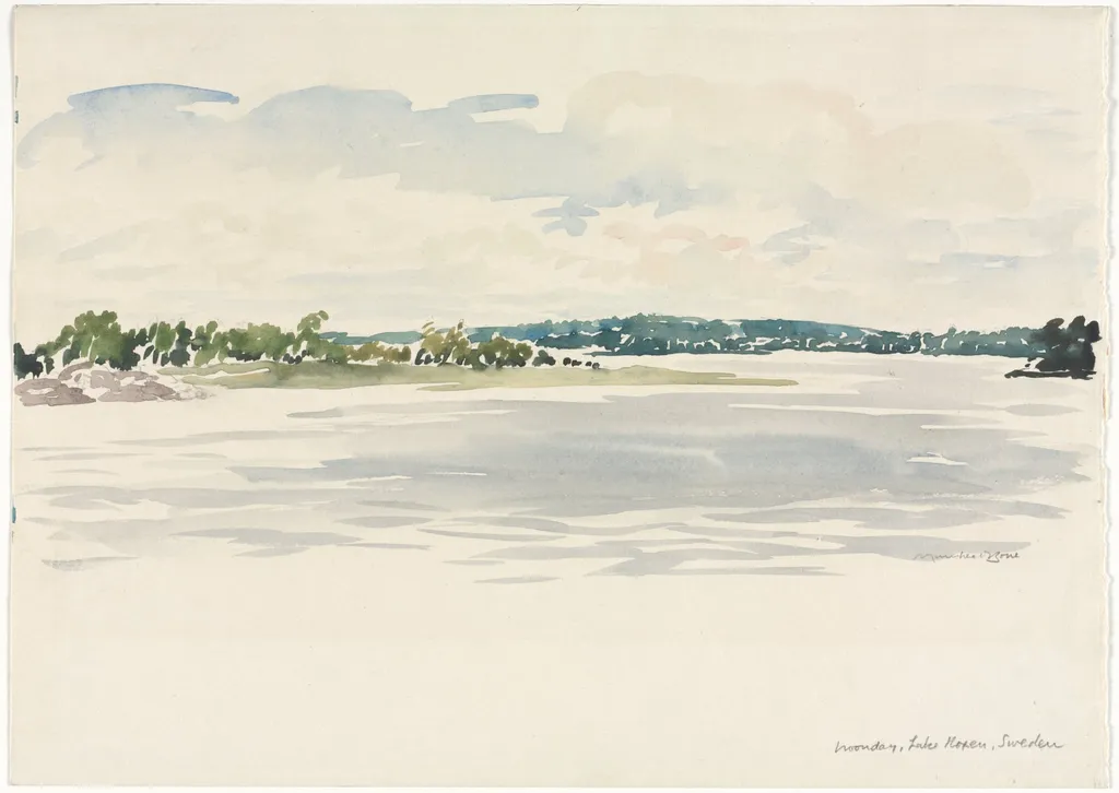 Noonday, Lake Noxen, Sweden, by Muirhead Bone, 1922