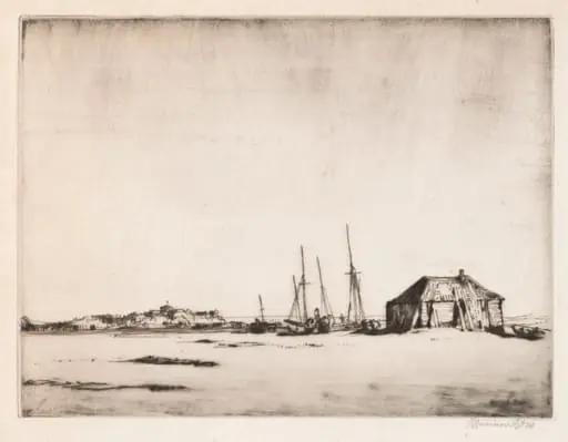 Rye, from Camber, by Muirhead Bone